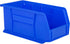 Hudson Exchange 11" x 5-1/2" x 5" Plastic Stackable Storage Bin and Hanging Container (Blue)...