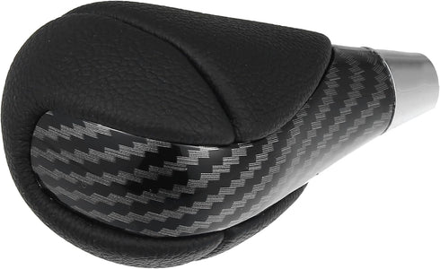 X AUTOHAUX Car Auto Automatic Gear Stick Shift Knob for Lexus ES350 2007-2015 GS450h 2007-2011 for Lexus RX450h Black Faux Leather Carbon Fiber Pa...