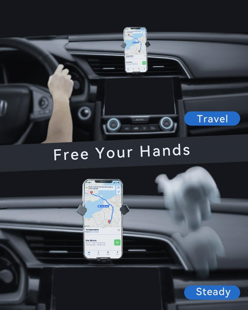 BEHAVE Phone Holder fit for Honda Civic 2015-2021,360°Adjustable Car Mount Comapatible with iPhone 8/7/6s, Android Series and Other Smartphone...