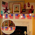 GOOTHY 8.5Ft Red White Blue Lantern String Lights, 4th of July Decor Lights with 10 Red White Blue Lanterns Connectable Patriotic Outdoor Lanterns...