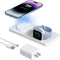 Wireless Charging Pad for Apple - Magnetic 2 in 1 MagSafe Charger for iPhone 15/14/13/12 Pro Max/Pro/Mini, Apple Watch Ultra/8/7/6/SE/5/4/3, AirPo...