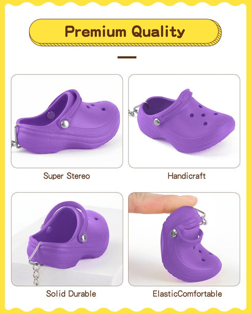 Cute Shoe Keychains for Women Men Funny Mini Backpack Key Chains Charms...