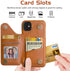 LOHASIC for iPhone 11 Wallet Case, 5 Card Holder Phone Cover to Men Women, Premium PU Leather Credit Slot, Magnetic Clasp Kickstand Flip Folio Por...