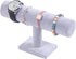 Coward T-Bar Bracelet Holder Organizer Jewelry Display Boutique Watch Stand for Home Organization Storage (Gray Velvet)...