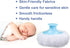2 Large Fluffy Powder Puff, Body Cosmetic Powder Puff, Soft Face Body Powder Puff for Baby& Kid& Adult (3.2 Inch with Hand Holder, Blue)...