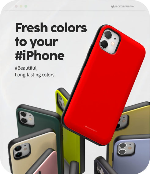 GOOSPERY Magnetic Door Bumper Compatible with iPhone 11, Wallet Case with Card Holder, Protective Dual Layer Bumper Phone Case - Red...