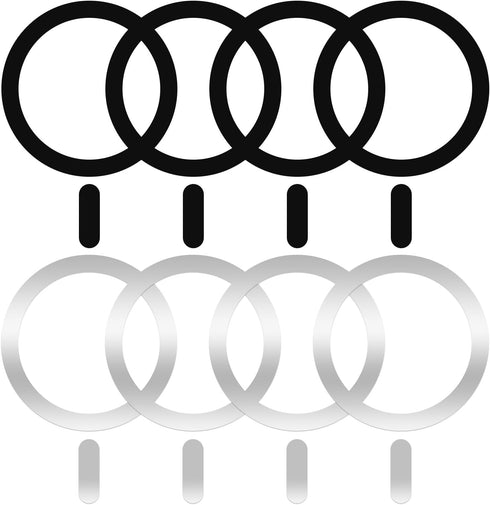 8 Pack Universal Metal Rings Compatible with MagSafe Magnetic Wireless Charger iPhone 15 14 13 Case, Ultra-Thin Adhesive Sticker Rings Car Magnet ...