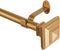 Elrene Home Fashions Florence Single Curtain Rod with Stacked Square Finials, 1" Diameter, (Soft Gold), (28X48)...