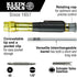 Klein Tools 32613 Multi-Bit Screwdriver, Precision HVAC 3-in-1 Pocket Screwdriver with Phillips, Slotted and Schrader Bits...