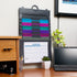 Smead Cascading Wall Organizer Gen 2, 6 Pockets, Letter Size, Gray/Jewel Pockets (92063)...