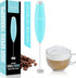 Powerful Milk Frother Wand with Double Whisk, Handheld Electric Foam Maker, Hand Coffee Mixer Wand, Portable Mini Blender Foamer Stirrer for Latte...