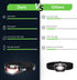 Lighting Ever LED Headlamp Rechargeable 2 Packs - Super Bright Head Lamp with 5 Modes for Camping & Hiking Gear Essentials, IPX4 Waterproof Headli...