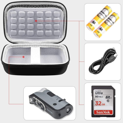 Microscope Case for Carson MicroFlip 100x-250x LED and UV Lighted Pocket Microscope(MP-250 or MP-250MU), Box for MicroBrite Plus 60x-120x Kids and...