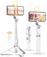 Selfie Stick Tripod with Wireless Remote, 46'' Cellphone Selfie Stick Tripod with LED Fill Light, for iPhone 16/15/14/14 pro/13/13 Pro/12/11/11 Pr...