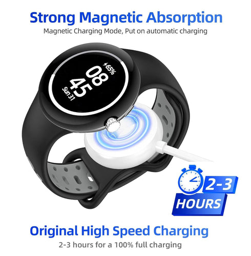 2PCS USB C Watch Charger Cable for Google Pixel-Watch, Magnetic Replacement Charging Cable Cord Stand for Google Pixel Smartwatch, 3.3FT......