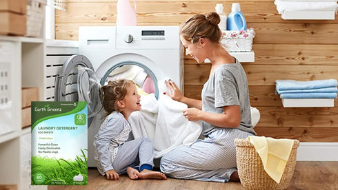 Laundry Detergent Sheets - Fresh Linen - No Plastic Jug (60 Loads) 30 Sheets...