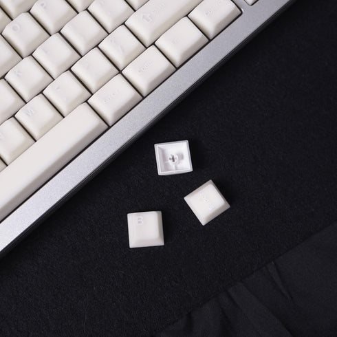114 Keys White Jade Keycaps PBT Doubleshot Cherry Profile Keycap Set Fit for 61/87/104/108 Mechanical Keyboard Cherry Mx Gateron Switches...