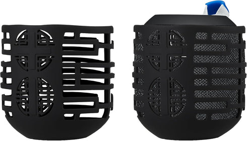 kwmobile Silicone Case Compatible with UE Wonderboom 2 / Wonderboom 1 - Case Protective Mini Speaker Cover - Black...