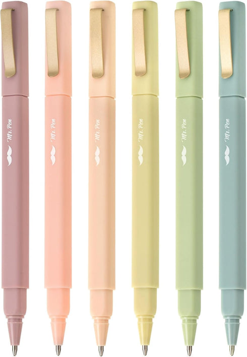 Mr. Pen- Aesthetic Pens, 6 Pack, Black Ink, Fast Dry, No Smear Bible Pens No Bleed Through, Fine Point Pen, Ballpoint Pens Ballpoint, Fine Tip Pen...