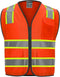 9 Pockets High visibility Class 2 Safety Vest?Hi Vis Vest with 2 inch wide Reflective Strips security vest with Zipper construction work vest for ...