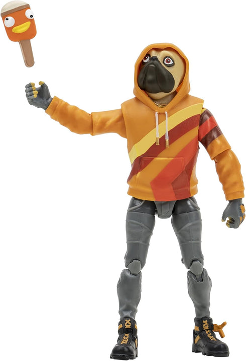 FORTNITE DOGGO (EMOTE SERIES) - 4-inch Articulated Figure with Lil’ Treat Emote Vehicle and Snow Pop Accessory...