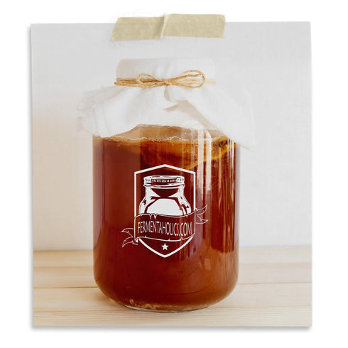 Fermentaholics Water Kombucha Tea Blend – 4 oz – Smooth Loose Leaf Mix with Black Assam, White Peony & Oolong – For Kombucha Brewing – USDA Certif...