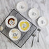 FUYU 6pcs Cute Cat Ceramic Sauce Plate, Snack Plate, Side Dish, 4 inches...