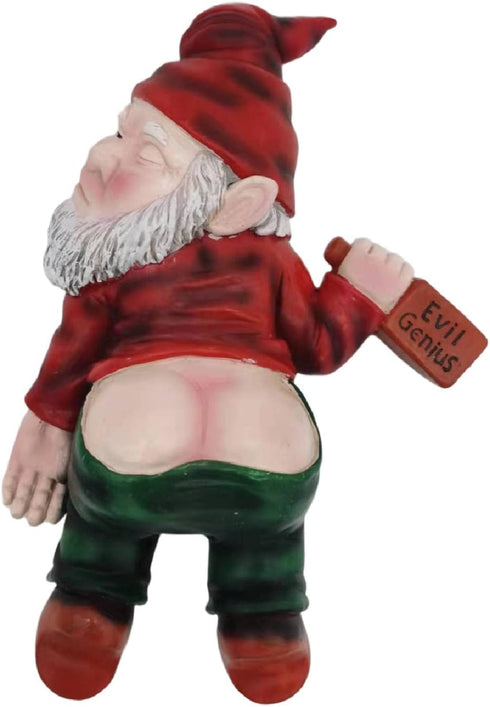 9.5'' Drunk Gnomes Outdoor Statues - Large Naughty Inappropriate Yard Sculptures Decorations Lawn Ornaments Decor, Funny Garden Housewarming Mothe...