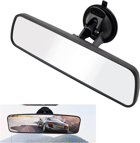 1 PC Rear View Mirror with Suction Cup, HD Car Rear View Mirror, ABS Adjustable Anti-glare Rear View Mirror for Most Cars SUVs Trucks Interior Mir...
