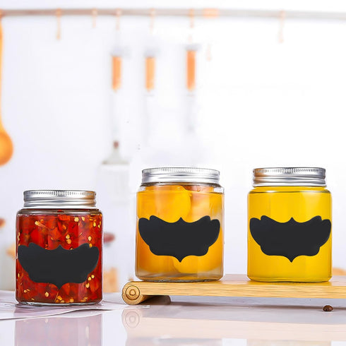1.7oz Mini Mason Jars with Lids, 24 Pack Small Glass Bottles with Cap and 24 Pcs Labels, Round Clear Jars Food Container Mini Spice Jars for Jam, ...