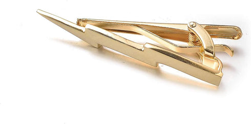 Yoursfs Lightning Bolt Tie Clip for Men Unique 316L Stainless Steel Novelty Tie Bar Super Hero Cool Tie Clips Wedding Gift...