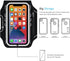 JEMACHE Running Armband for iPhone 16e 16 15 14 13 12 Pro, Samsung Galaxy S25 S24 S23 S22 S21, Gym Workouts Arm Band with Earphone Holder (Black)...