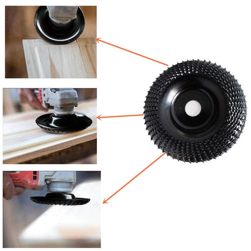 Wood Carving Disc Grinder Wheel Disc, 4 Inch(100mm) Angle Grinder Wood Carving Disc Woodworking Grinding Shaping Wheel Abrasive Rotary Tool with 5...
