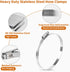 4 1/2 Inch Stainless Steel Hose Clamps, Heavy Duty Metal Clamps, Adjustable Large Duct Clamps Dryer Hose Clamps, Worm Gear Hose Clamp Assortment K...