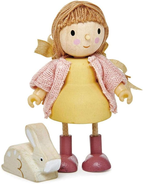 Tender Leaf Toys - The Goodwood Family - Wooden Miniatures Flexible Doll, Multicultural Action Figure for Dollhouse - Encourage Creative and Imagi...