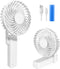 Battery Operated Portable Fan, Mini Rechargeable Handheld Fan,Small Foldable Fan,Quiet but Powerful Desk Fan Up to 10 hrs Operated Makeup Eyelash ...