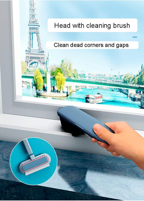 Window Screen Net Mesh Cleaner - Window Brush Screen Door Mesh Cleaner, 4 in 1 Window Washer Squeegee Kit, Window Cleaner Squeegee, Window Nets Cl...