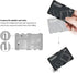 6 Slots SD Micro SD Card Case Storage Organizer, Lightweight Ultra-Thin Credit Card Size fit 2 SD SDHC SDXC Cards and 4 Micro SD TF MSD Cards...