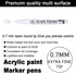 EBOT Acrylic Paint Pen White Black, 6 Pack Black Paint Markers for Rock Wood Fabric Plastic Leather Glass Stone Metal Canvas,Water-Based Acrylic P...