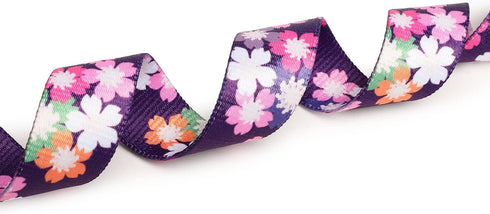 Adjustable Dog Collar - Special Design Patterns, Soft Nylon Comfortable Durable Pet Collar for Small Medium Large Dogs (S, Floral Pink)...