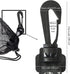 PALTERWEAR Mesh Drawstring Bag With Clip and Toggle Closure - For Water Sports, Hiking, Clamming - Multi-Use Set of 4 (Black, 10 x 15 inch)...
