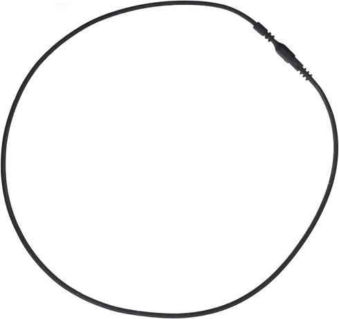 uGems 10 18-inch Black Silicone Rubber Tubing Cord Necklaces with Locking Clasp 2mm...