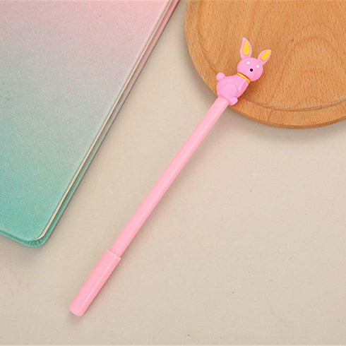 Animal Cute Rabbit Gel Ink Pen Cute Kawaii Black Writing Pens Ballpoint Black Ink Gel Pen Party Gift Gel Ink Pens Funny School Stationery Office S...