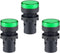 uxcell 3Pcs Green Indicator Light AC/DC 110V, 22mm Panel Mount, for Electrical Control Panel, HVAC, DIY Projects...
