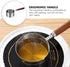 250ML Sauce Pan Saucepan Stainless Steel Sauce Pot Double Spout Oil Pan Warming Pot Frothing Pitcher Dishwasher Safe for Home Kitchen Cookware Acc...