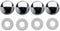 Custom Accessories 93381 Chrome Bolt Cap for License Plate Fastener, (Set of 4)...