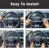 Leather Texture Soft Silicone Car Steering Wheel Cover Universal Anti-Slip Design 14-16 inch Protective Case Rose...