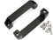 2-Pack Black Aluminium Alloy Handle Rectangular Industrial Pull Handle for 30 Series Aluminum Extrusion Profile Accessories 120mm...