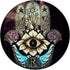 Blue Pink Gold Mandala Flower Hamsa Hand Yoga & Meditation PopSockets PopGrip: Swappable Grip for Phones & Tablets PopSockets Adhesive PopGrip...