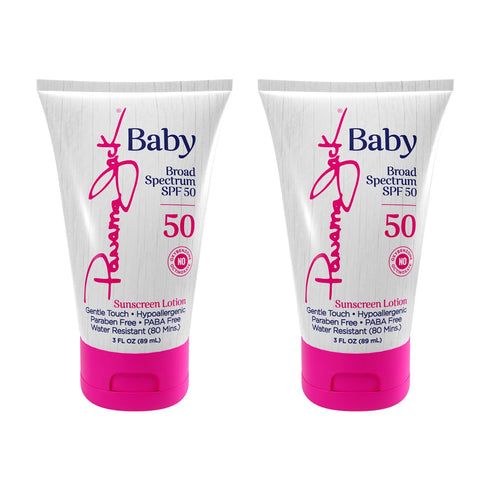 Panama Jack Baby Sunscreen Lotion - SPF 50, Broad Spectrum UVA/UVB Protection, Hypoallergenic Gentle Touch, PABA, Paraben, Gluten & Cruelty Free, ...